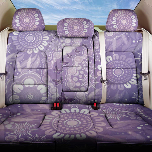 Australia Epilepsy Awareness Back Car Seat Cover Purple Butterflies Aboriginal