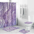 Australia Epilepsy Awareness Bathroom Set Purple Butterflies Aboriginal