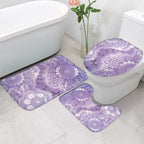 Australia Epilepsy Awareness Bathroom Set Purple Butterflies Aboriginal