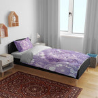 Australia Epilepsy Awareness Bedding Set Purple Butterflies Aboriginal