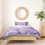 Australia Epilepsy Awareness Bedding Set Purple Butterflies Aboriginal