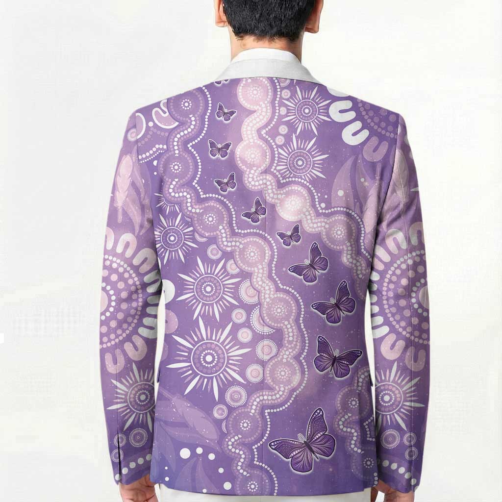 Australia Epilepsy Awareness Blazer Purple Butterflies Aboriginal