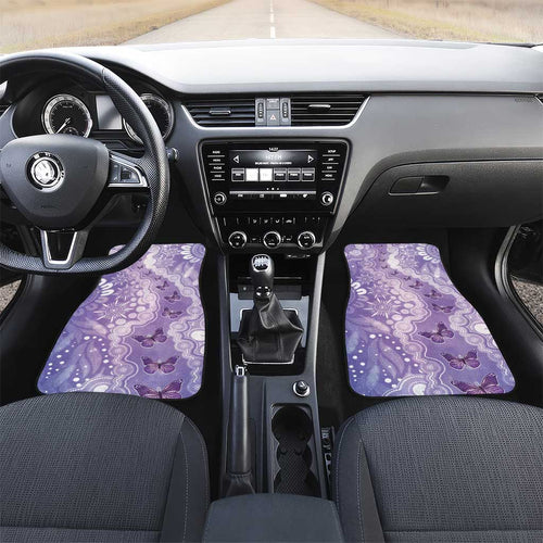 Australia Epilepsy Awareness Car Mats Purple Butterflies Aboriginal