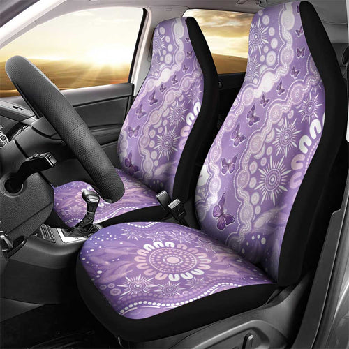 Australia Epilepsy Awareness Car Seat Cover Purple Butterflies Aboriginal