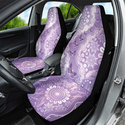 Australia Epilepsy Awareness Car Seat Cover Purple Butterflies Aboriginal