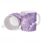 Australia Epilepsy Awareness Ceramic Mug Purple Butterflies Aboriginal