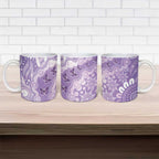 Australia Epilepsy Awareness Ceramic Mug Purple Butterflies Aboriginal