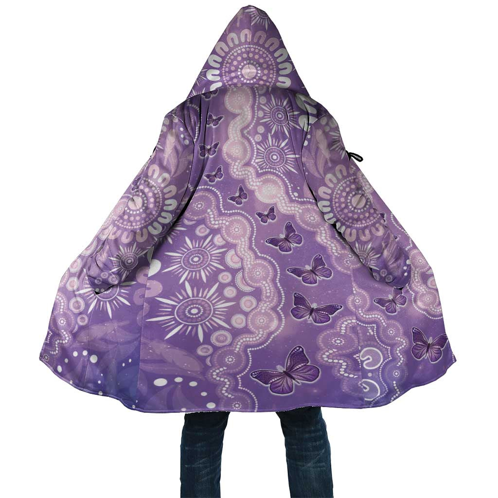 Australia Epilepsy Awareness Cloak Purple Butterflies Aboriginal