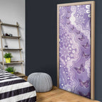 Australia Epilepsy Awareness Door Cover Purple Butterflies Aboriginal
