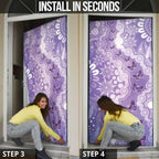 Australia Epilepsy Awareness Door Cover Purple Butterflies Aboriginal