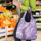 Australia Epilepsy Awareness Grocery Bag Purple Butterflies Aboriginal