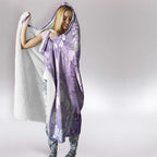 Australia Epilepsy Awareness Hooded Blanket Purple Butterflies Aboriginal