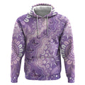 Australia Epilepsy Awareness Hoodie Purple Butterflies Aboriginal