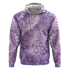 Australia Epilepsy Awareness Hoodie Purple Butterflies Aboriginal