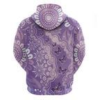 Australia Epilepsy Awareness Hoodie Purple Butterflies Aboriginal