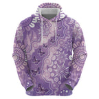 Australia Epilepsy Awareness Hoodie Purple Butterflies Aboriginal