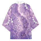 Australia Epilepsy Awareness Kimono Purple Butterflies Aboriginal