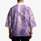Australia Epilepsy Awareness Kimono Purple Butterflies Aboriginal