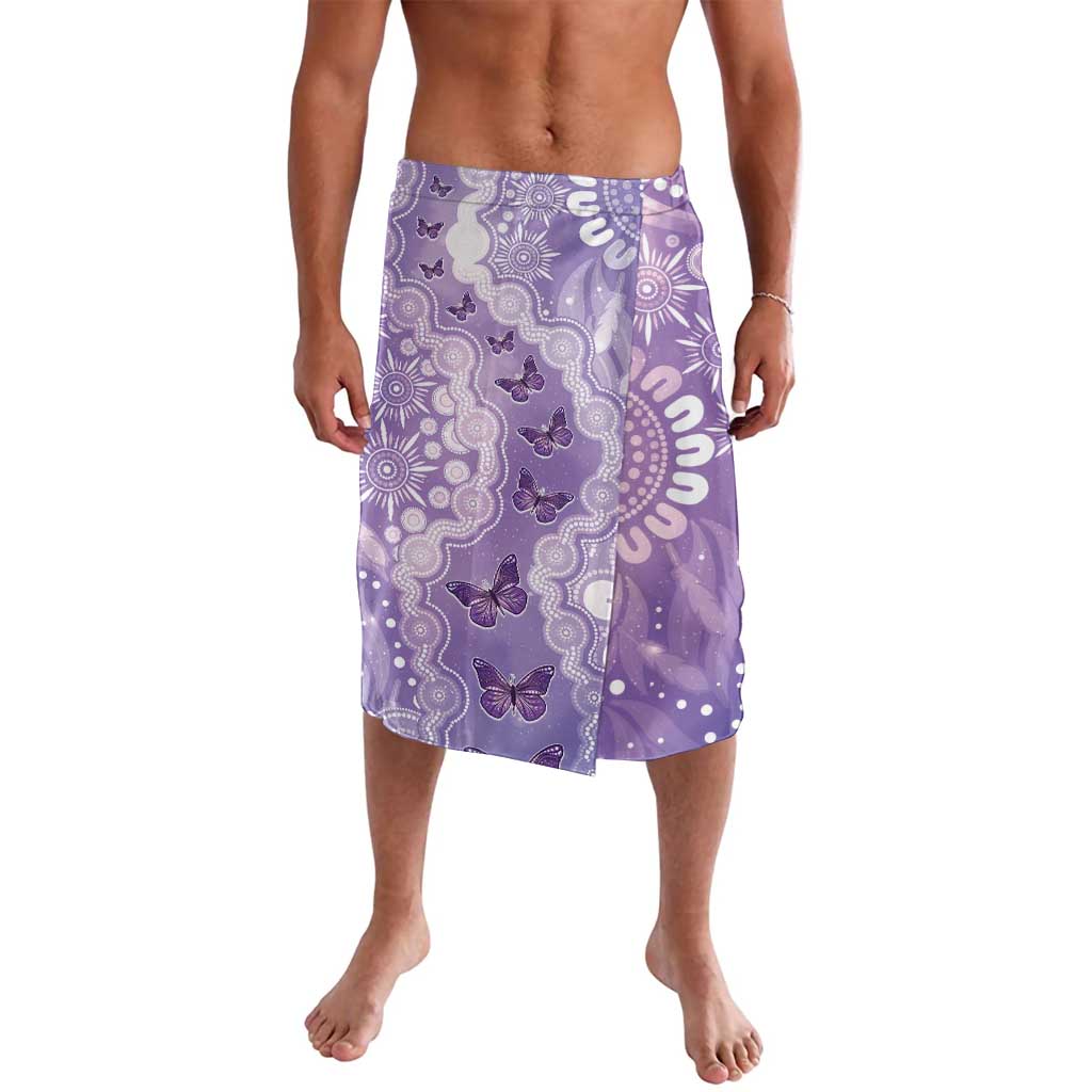 Australia Epilepsy Awareness Lavalava Purple Butterflies Aboriginal
