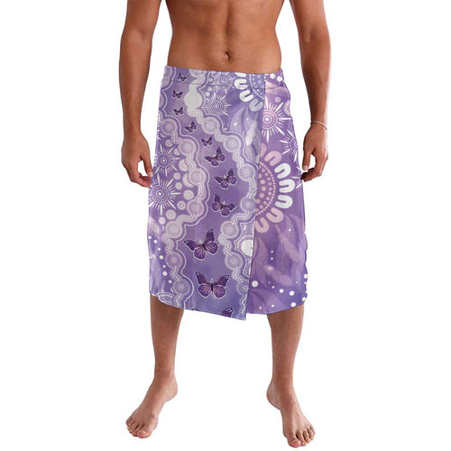 Australia Epilepsy Awareness Lavalava Purple Butterflies Aboriginal