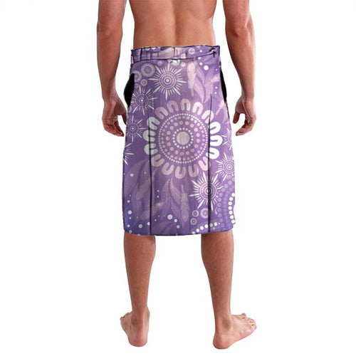 Australia Epilepsy Awareness Lavalava Purple Butterflies Aboriginal