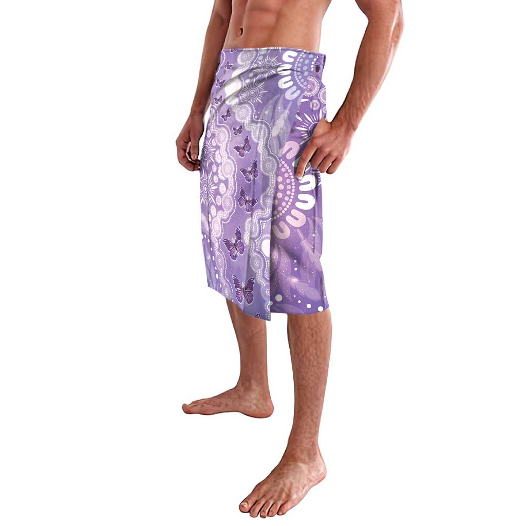 Australia Epilepsy Awareness Lavalava Purple Butterflies Aboriginal