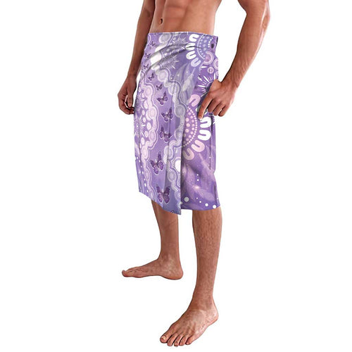 Australia Epilepsy Awareness Lavalava Purple Butterflies Aboriginal