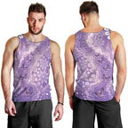 Australia Epilepsy Awareness Men Tank Top Purple Butterflies Aboriginal