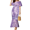 Australia Epilepsy Awareness Mermaid Dress Purple Butterflies Aboriginal