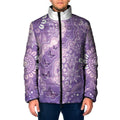 Australia Epilepsy Awareness Padded Jacket Purple Butterflies Aboriginal
