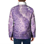 Australia Epilepsy Awareness Padded Jacket Purple Butterflies Aboriginal