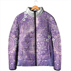 Australia Epilepsy Awareness Padded Jacket Purple Butterflies Aboriginal