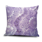 Australia Epilepsy Awareness Pillow Cover Purple Butterflies Aboriginal