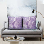 Australia Epilepsy Awareness Pillow Cover Purple Butterflies Aboriginal