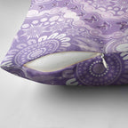 Australia Epilepsy Awareness Pillow Cover Purple Butterflies Aboriginal
