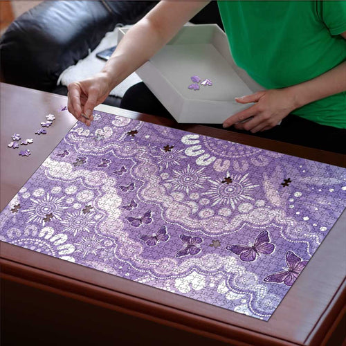 Australia Epilepsy Awareness Puzzle Purple Butterflies Aboriginal