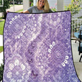 Australia Epilepsy Awareness Quilt Purple Butterflies Aboriginal