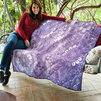 Australia Epilepsy Awareness Quilt Purple Butterflies Aboriginal