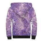 Australia Epilepsy Awareness Sherpa Hoodie Purple Butterflies Aboriginal