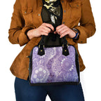 Australia Epilepsy Awareness Shoulder Handbag Purple Butterflies Aboriginal