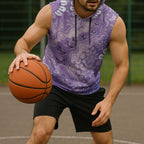 Australia Epilepsy Awareness Sleeveless Hoodie Purple Butterflies Aboriginal