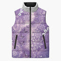 Australia Epilepsy Awareness Sleeveless Puffer Jacket Purple Butterflies Aboriginal