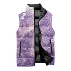 Australia Epilepsy Awareness Sleeveless Puffer Jacket Purple Butterflies Aboriginal