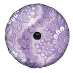 Australia Epilepsy Awareness Spare Tire Cover Purple Butterflies Aboriginal