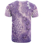 Australia Epilepsy Awareness T Shirt Purple Butterflies Aboriginal