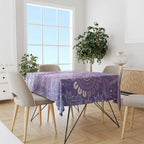 Australia Epilepsy Awareness Tablecloth Purple Butterflies Aboriginal