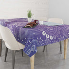 Australia Epilepsy Awareness Tablecloth Purple Butterflies Aboriginal