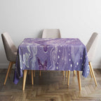Australia Epilepsy Awareness Tablecloth Purple Butterflies Aboriginal