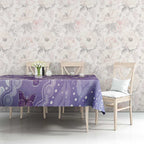 Australia Epilepsy Awareness Tablecloth Purple Butterflies Aboriginal