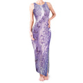 Australia Epilepsy Awareness Tank Maxi Dress Purple Butterflies Aboriginal